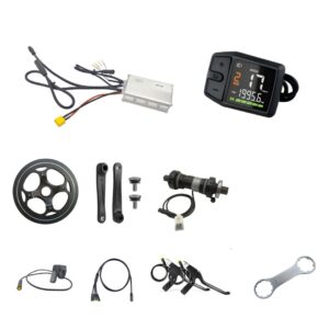 36V 48V 350W 500W Controller Conversion Kit for Bafang Hub Motor, Ebike Controller Kit with Torque Bottom Bracket, LCD Display & Full Accessories