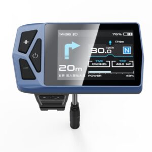 B02NU B02NC E‑Bike Color IPS Display Meter, UART CAN Dual‑Protocol Screen for Bafang BBS, Tongsheng TSDZ, Hub Conversion Kits, Bluetooth BLE with BIKEGO APP Navigation, IP67 Waterproof