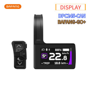 DPC245‑CAN V3.0 Color TFT LCD Ebike Display, Triangular Green CAN Plug Speedometer for Bafang Mid‑Drive Motor M400 M420 M500 M510 M560 M600 M800 M820, USB‑C Charging Port