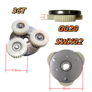 Bafang G020 SWX02 RM‑G020 One‑Way Clutch Complete Assembly, 36T Nylon‑Metal Clutch for 250W 350W 500W Rear Hub Motor Repair