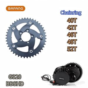 40T-52T Narrow Wide Chainring for BAFANG BBSHD 48V 1000W Mid Drive Motor G320 M625 M615 BBS03 Ebike Replacement Part