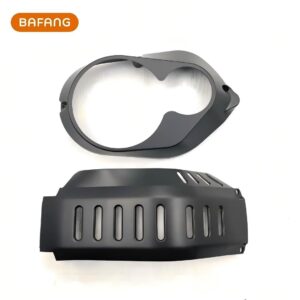 Bafang M500 M600 Motor Guard Plate Kit, Side Cover + Bottom Bash Guard Protective Shell for G520 G521 Mid-Drive E-bike Motor