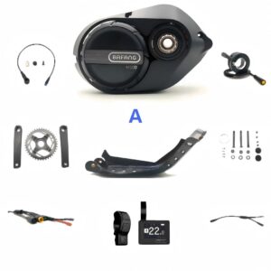 Bafang M500 G520 250W Torque Sensing Mid Drive Motor Kit with DPC240 Display, CAN Bus Ebike Conversion Kit, 170mm Crank, Multiple Chainring Options for Mountain E‑bike