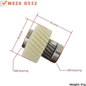 afang M820 G532 Mid Drive Motor Nylon Gear Replacement, E-Bike Motor Repair Spare Gear with 608 Bearings