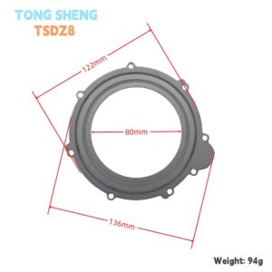 TONG SHENG TSDZ8 Drive Motor Gear Cover Aluminum Alloy, 48V 500W 750W TSDZ8 E-bike Mid Motor Replacement Protective Gear Cover Spare Part