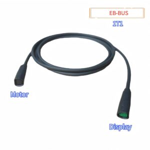 1T1 EB‑BUS Cable, Controller‑to‑Display Harness for Bafang e‑Bike, Waterproof Male‑Female Connector, Compatible with Full Bafang Mid‑Drive Motors & Hub Motor Conversion Kits